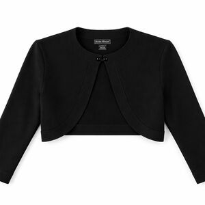 Jessica Howard Elegant Black Bolero Jacket